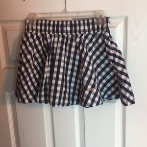 Gingham mini skirt